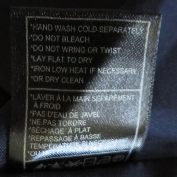 BB Dakota Off Shoulder Dress Fit & Flare Elastic Waist Striped Navy Blue White S - Picture 10 of 10